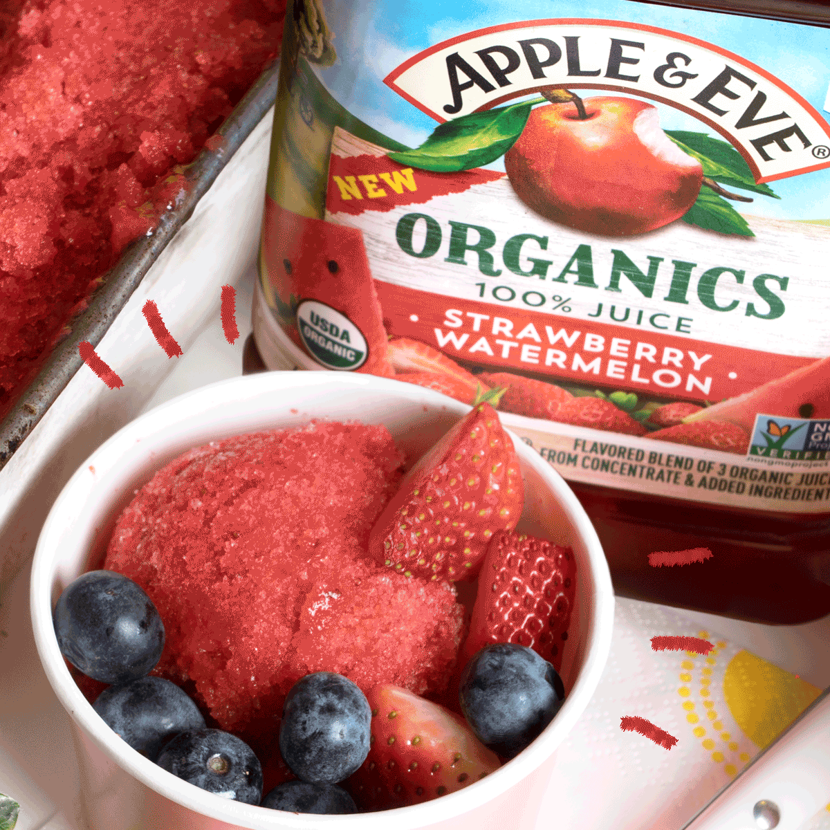 Strawberry Sorbet Apple & Eve